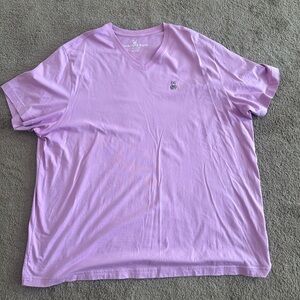 Psycho Bunny Shirt Mens Lavender US 3XL Classic Logo Top Preppy Tee